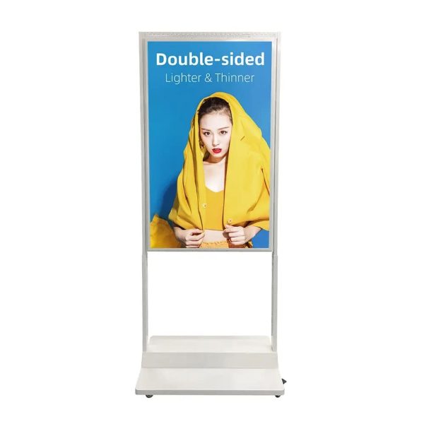 43 49 55 65 Inch Hanging Window High Brightness Lcd Window 4k Display with Stand Signage Advertising Display