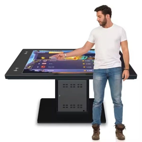 Modern Restaurant Media Table Mult Function Smart Kiosk Advertising Kiosk Touch Screen Menu Display Touch Table