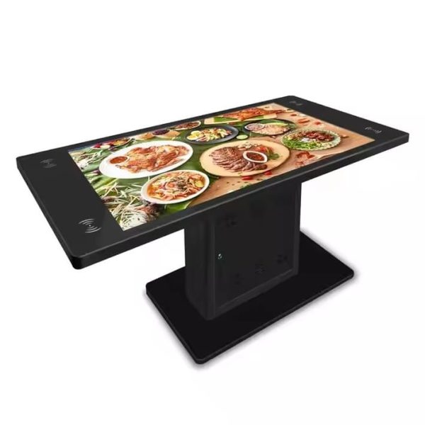 Modern Restaurant Media Table Mult Function Smart Kiosk Advertising Kiosk Touch Screen Menu Display Touch Table - Image 2