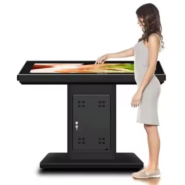 Modern Restaurant Media Table Mult Function Smart Kiosk Advertising Kiosk Touch Screen Menu Display Touch Table - Image 4